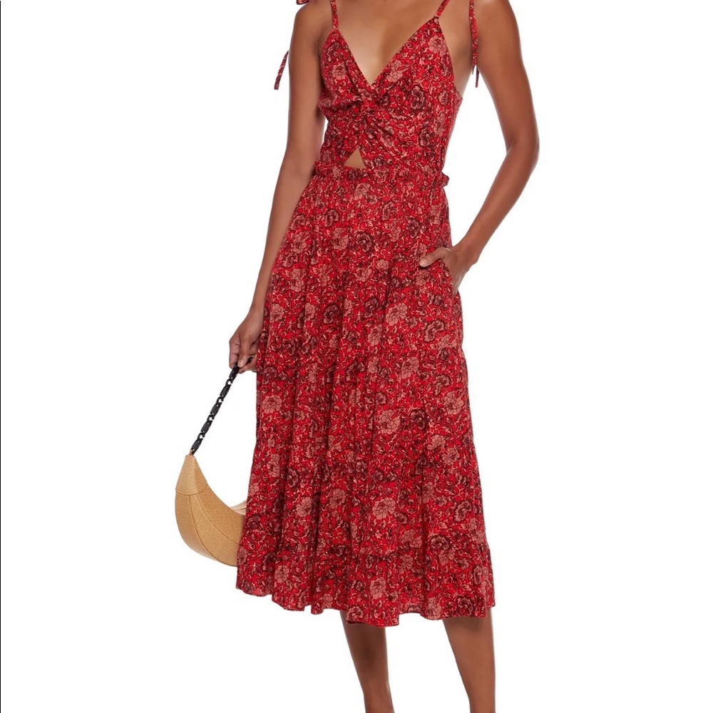 NWT Authentic ULLA JOHNSON “KALI” DRESS IN Poppy Floral SZ 8 US